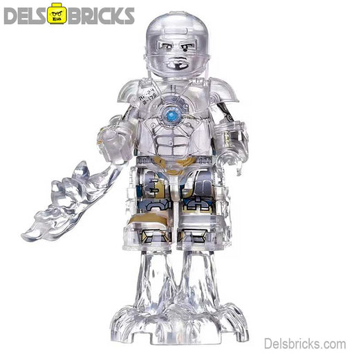 Iron Man Mark 1 Transparent Lego Minifigures (Lego-Compatible Minifigures) - Premium Minifigures - Just $5.50! Shop now at Retro Gaming of Denver