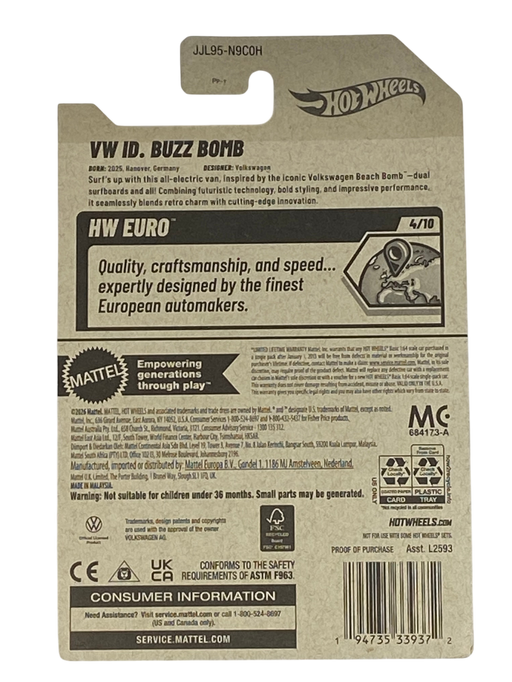 Hot Wheels VW ID. Buzz Bomb | Euro Series 4/10 - for just $2.49! 