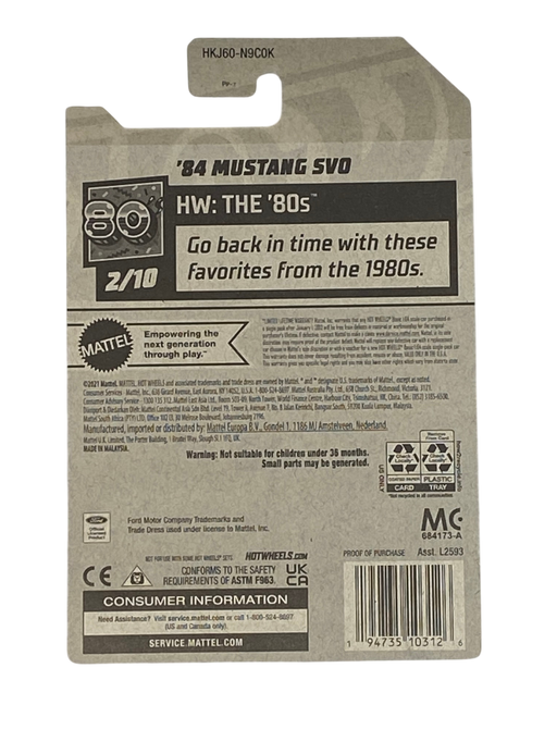 Hot Wheels '84 Mustang SVO | The '80s Series 2/10 - for just $2.49! 