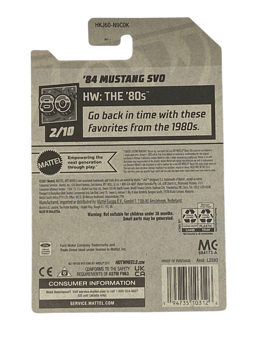 Hot Wheels '84 Mustang SVO | The '80s Series 2/10 - for just $2.49! 