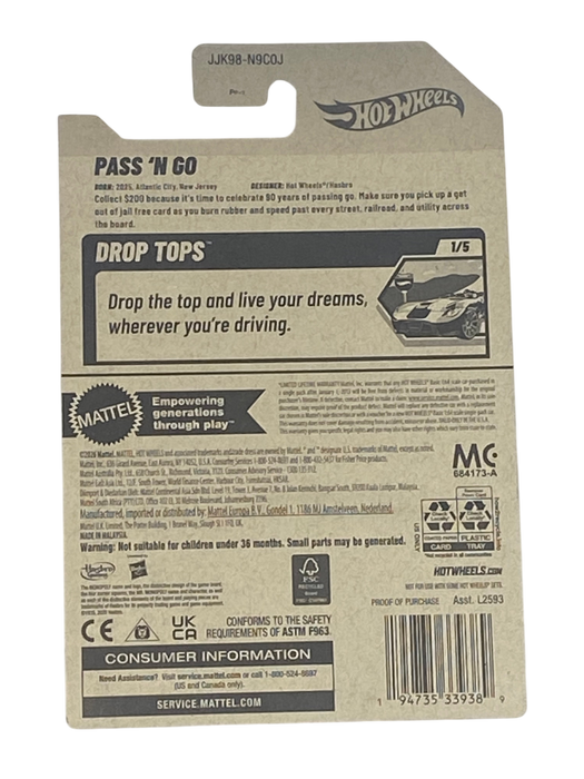Hot Wheels Pass 'N Go | Drop Top Series 1/5 - for just $7.99! 