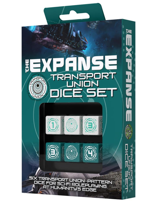The Expanse: Transport Union Dice Set - for just $17.99! 
