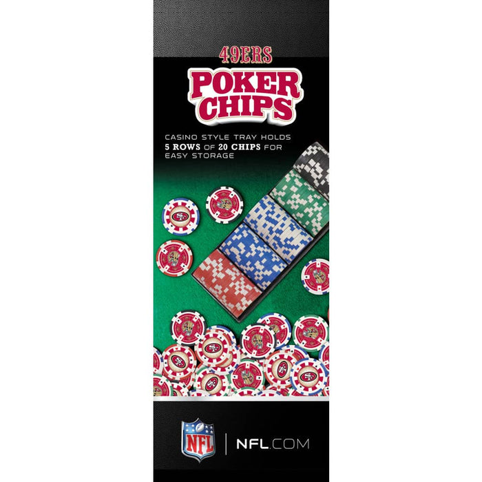 San Francisco 49ers 100 Piece Poker Chips - for just $29.99! 