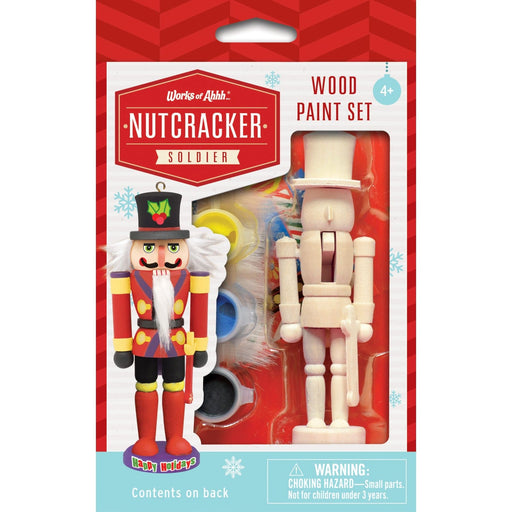 Nutcracker Soldier Ornament Wood Paint Kit - for just $7.99! 
