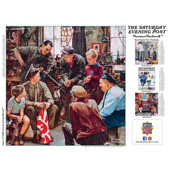 Saturday Evening Post - Homecoming Marine 1000 Piece Jigsaw Puzzle - for just $16.99! 