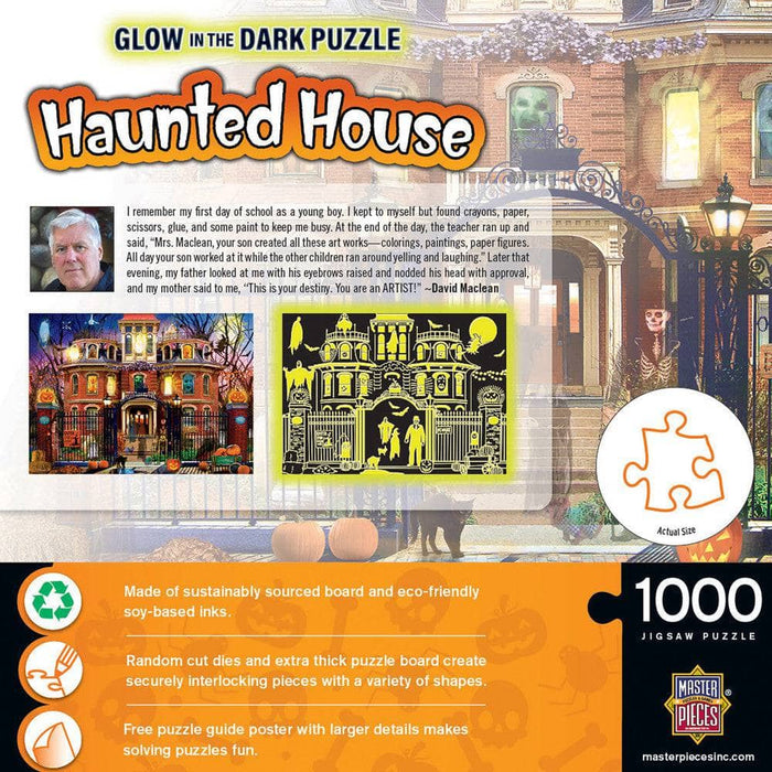 Glow in the Dark - Haunted House on the Hill 1000 Piece Jigsaw Puzzle - for just $16.99! 