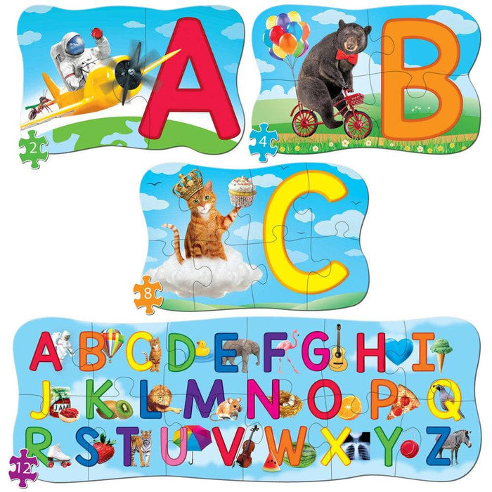 ABC's - Educational 4-Pack Jigsaw Puzzles - for just $9.99! 