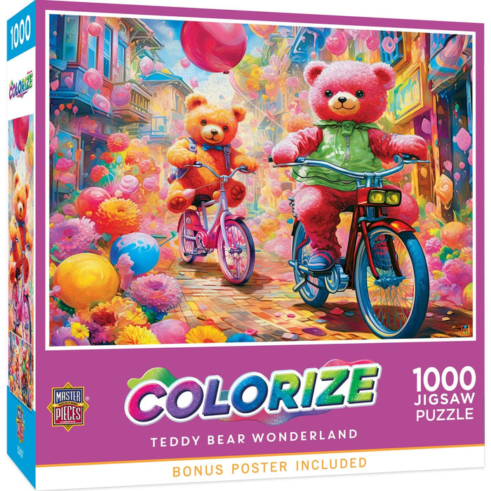 Colorize - Teddy Bear Wonderland 1000 Piece Jigsaw Puzzle - for just $9.99! 