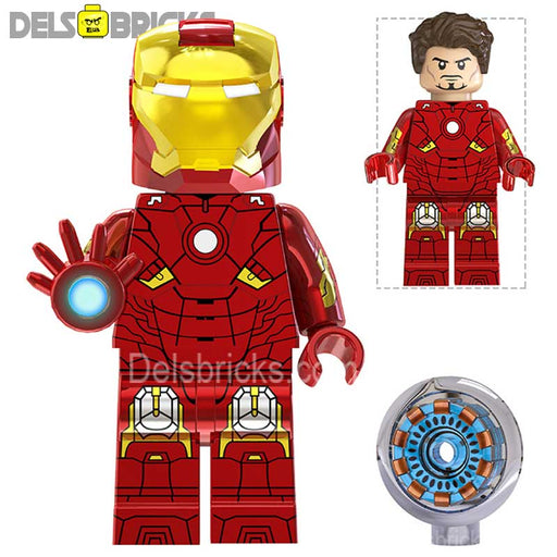 Iron Man Avengers Tony Stark NEW Lego Minifigures Custom Toys RED (Lego-Compatible Minifigures) - Just $4.50! Shop now at Retro Gaming of Denver
