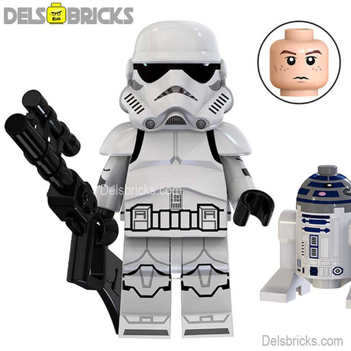 Stormtrooper & Mini R2D2 Droid Lego Star Wars Minifigures (Lego-Compatible Minifigures) - Premium Lego Star Wars Minifigures - Just $3.99! Shop now at Retro Gaming of Denver