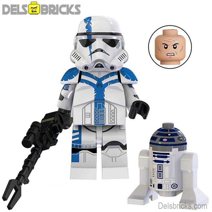 Stormtrooper Commander & R2D2 Droid Lego Star Wars Custom Minifigures (Lego-Compatible Minifigures) - Just $3.99! Shop now at Retro Gaming of Denver