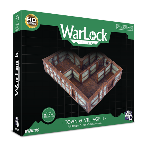WarLock Tiles: Town & Village II - Full Height Plaster Walls Expansion - for just $79.99! 