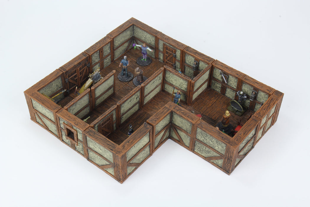 WarLock Tiles: Town & Village II - Full Height Plaster Walls Expansion - for just $79.99! 