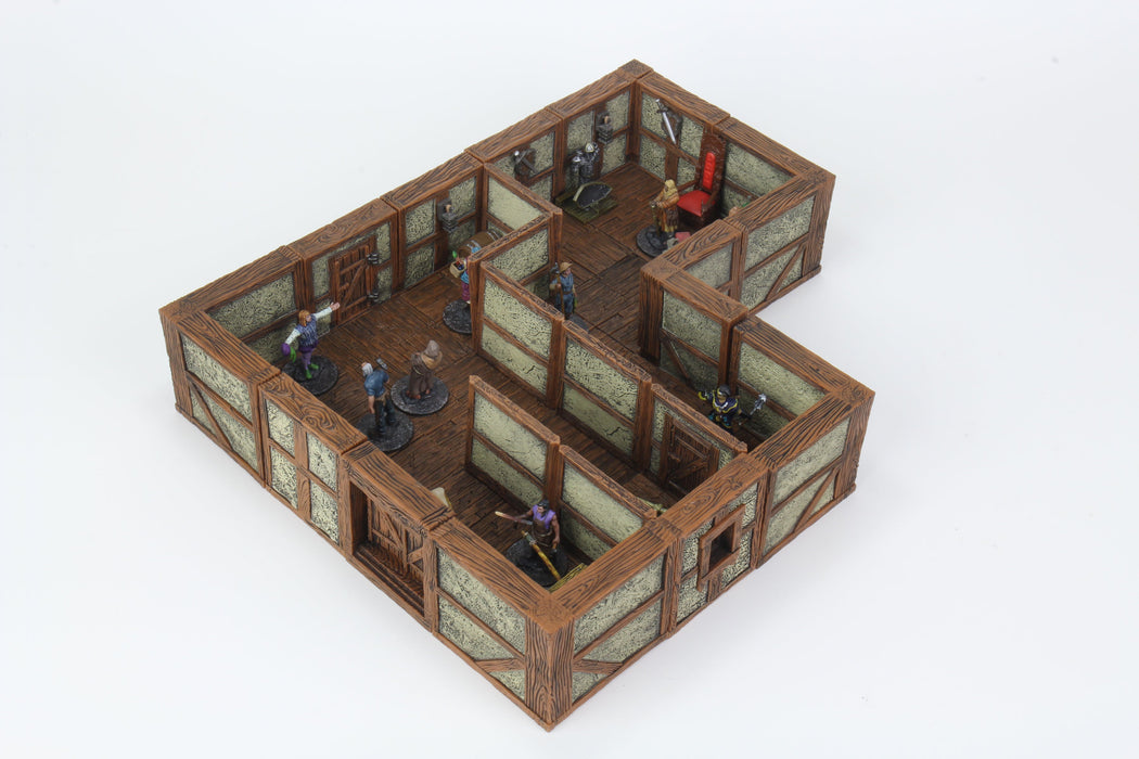 WarLock Tiles: Town & Village II - Full Height Plaster Walls Expansion - for just $79.99! 
