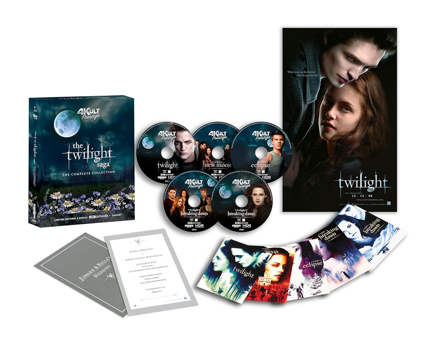 The Twilight Saga: The Complete Collection - Prestige Edition (4K Ultra HD + Extras) - Used - for just $49.99! 