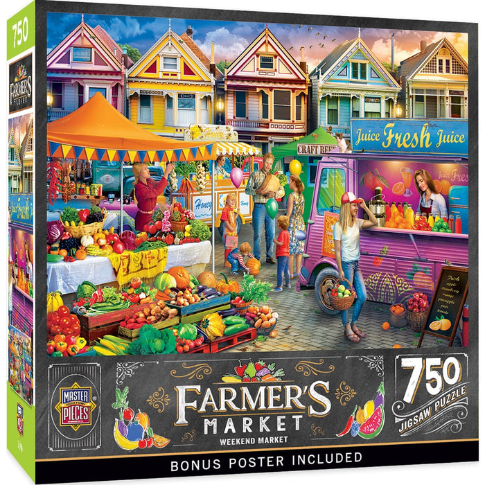 Farmer's Market - Weekend Market 750 Piece Jigsaw Puzzle - for just $14.99! 