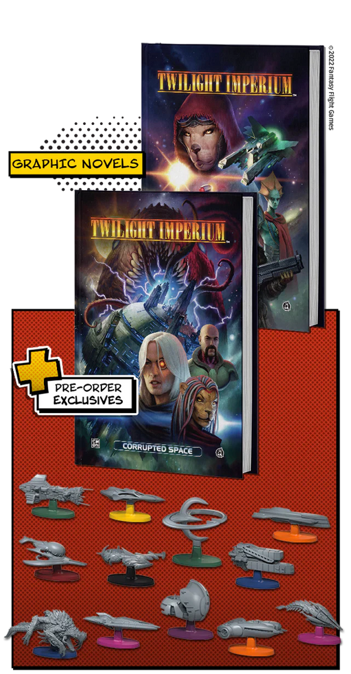 Twilight Imperium: Firmament & Corrupted Space with Pre-order Exclusives - for just $39.99! 
