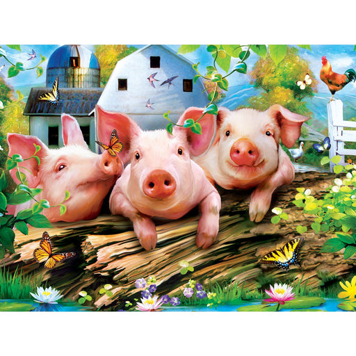 Green Acres - Three Lil' Pigs 300 Piece EZ Grip Jigsaw Puzzle - Just $14.99! Shop now at Retro Gaming of Denver