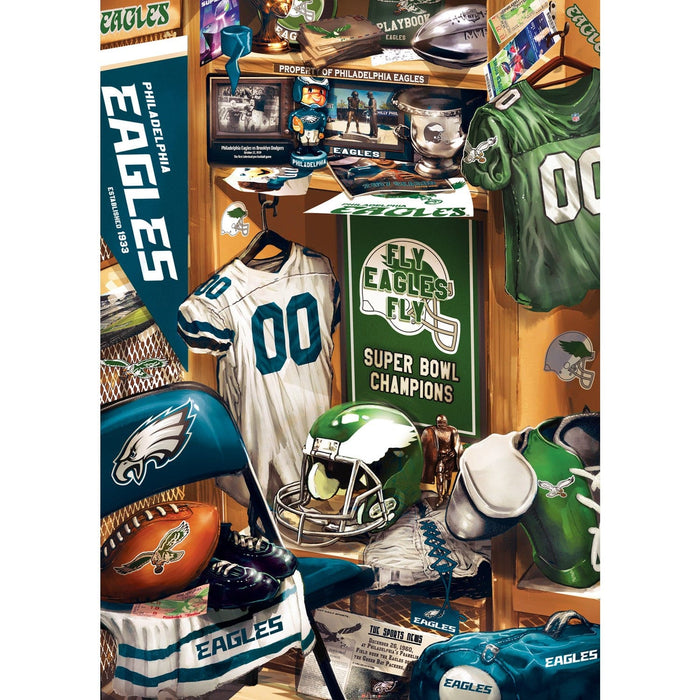 Philadelphia Eagles - Locker Room 500 Piece Jigsaw Puzzle - for just $16.99! 