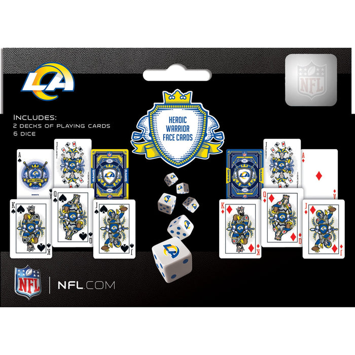 Los Angeles Rams - 2-Pack Playing Cards & Dice Set - Just $19.99! Shop now at Retro Gaming of Denver