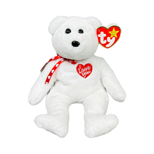 Beanie Baby - Scarlett II - White Teddy Bear - Premium Plush - Just $6.99! Shop now at Retro Gaming of Denver
