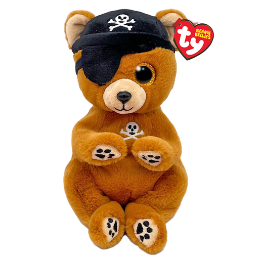 Beanie  Bellie - Scully the Brown Pirate Bear - 8" Small - Premium Plush - Just $6.99! Shop now at Retro Gaming of Denver