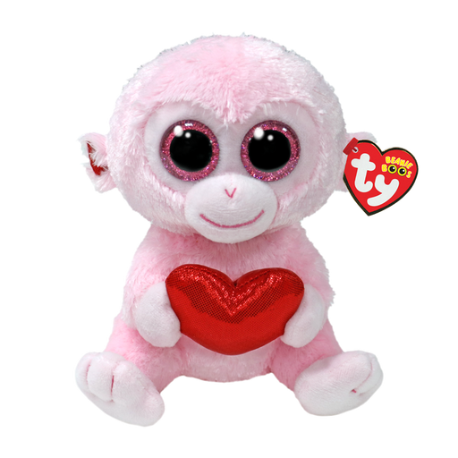 Beanie Boo's - Gigi Monkey with Heart - 6" Small - Premium Plush - Just $6.99! Shop now at Retro Gaming of Denver