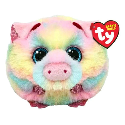 Beanie Puffies 4" Ball - Pigasso - Pastel Pig - Premium Plush - Just $4.99! Shop now at Retro Gaming of Denver