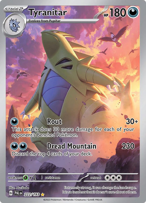 Tyranitar (222/193) [Scarlet & Violet: Paldea Evolved] - for just $29.75! 