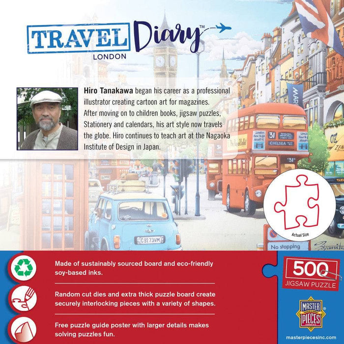 Travel Diary - London 500 Piece Jigsaw Puzzle - for just $14.99! 