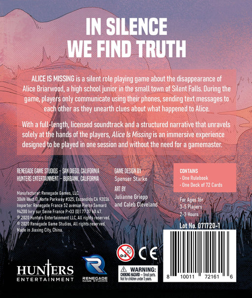 Alice Is Missing - for just $21.99! 