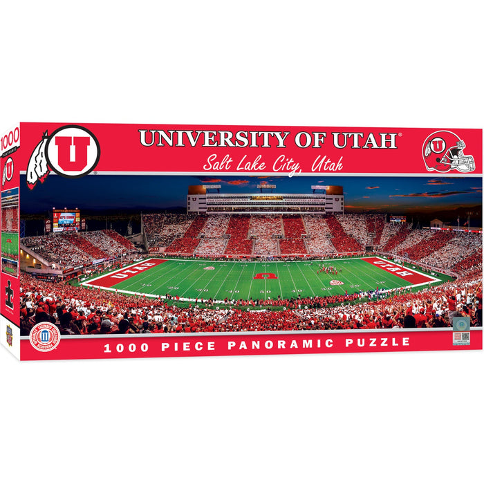 Utah Utes - 1000 Piece Panoramic Jigsaw Puzzle - Just $19.99! Shop now at Retro Gaming of Denver