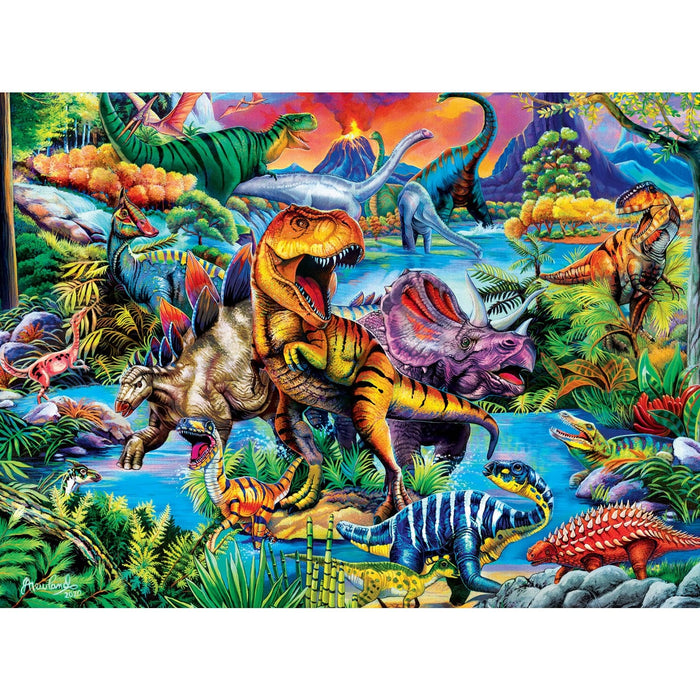 Glow in the Dark - King of the Dinos 100 Piece Jigsaw Puzzle - for just $12.99! 