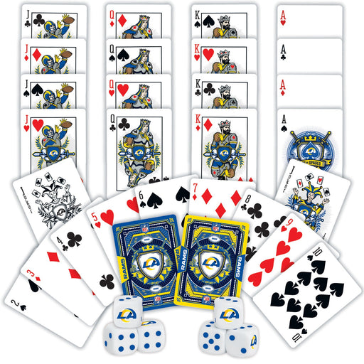 Los Angeles Rams - 2-Pack Playing Cards & Dice Set - Just $19.99! Shop now at Retro Gaming of Denver