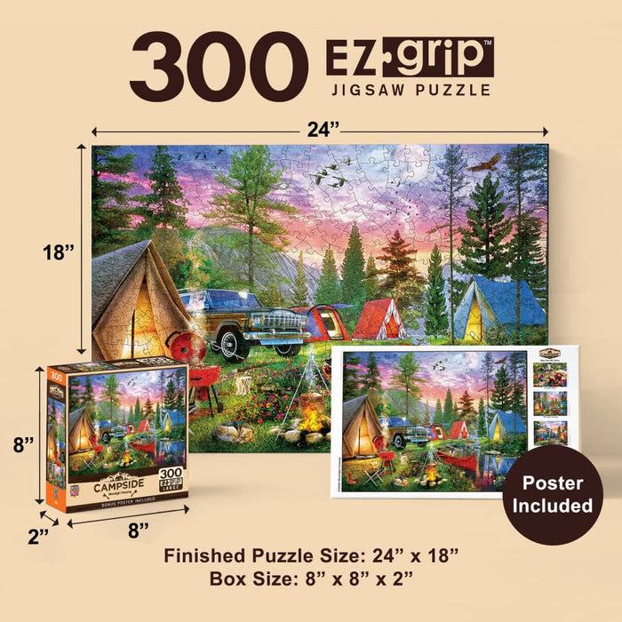 Campside - Moonlight Camping 300 Piece EZ Grip Jigsaw Puzzle - for just $14.99! 