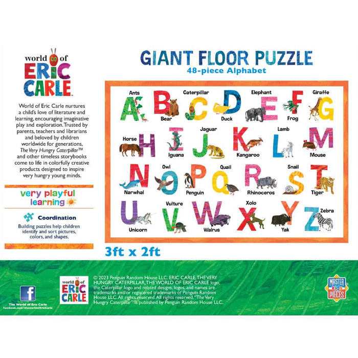 World of Eric Carle - Alphabet 48 Piece Floor Jigsaw Puzzle - for just $19.99! 