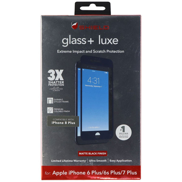 ZAGG InvisibleShield (Glass+ Luxe) Screen Protector for iPhone 7+/6s+/6+ - Black - for just $13.99! 