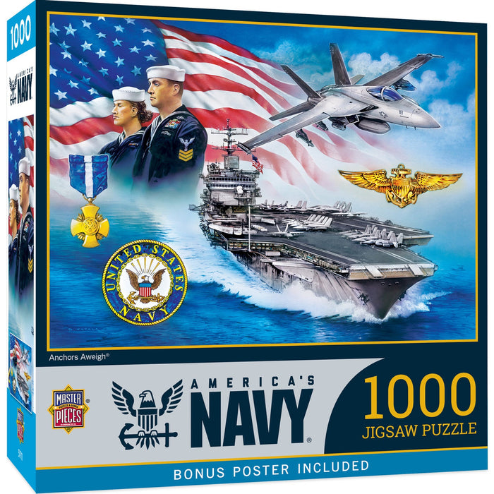 America's Navy - Anchors Away 1000 Piece Jigsaw Puzzle - Just $16.99! Shop now at Retro Gaming of Denver