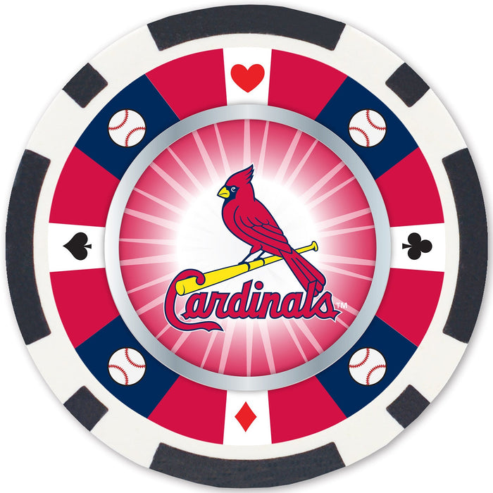 St. Louis Cardinals 100 Piece Poker Chips - Just $17.99! Shop now at Retro Gaming of Denver