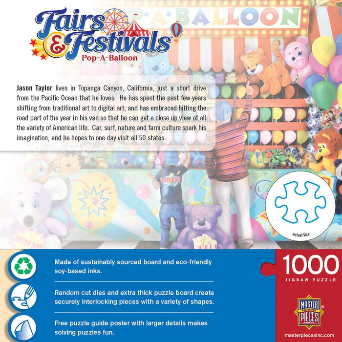 Fairs & Festivals - Pop-A-Balloon 1000 Piece Jigsaw Puzzle - for just $9.99! 