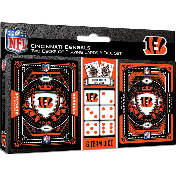 Cincinnati Bengals - 2-Pack Playing Cards & Dice Set - Just $19.99! Shop now at Retro Gaming of Denver