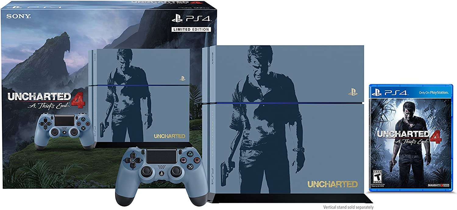 Playstation 4 500GB Limited Edition Uncharted Console + 3 Game Bundle (Playstation 4) - Just $249.99! Shop now at Retro Gaming of Denver