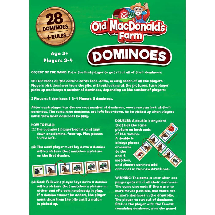 Old MacDonald's Farm Picture Dominoes - for just $9.99! 