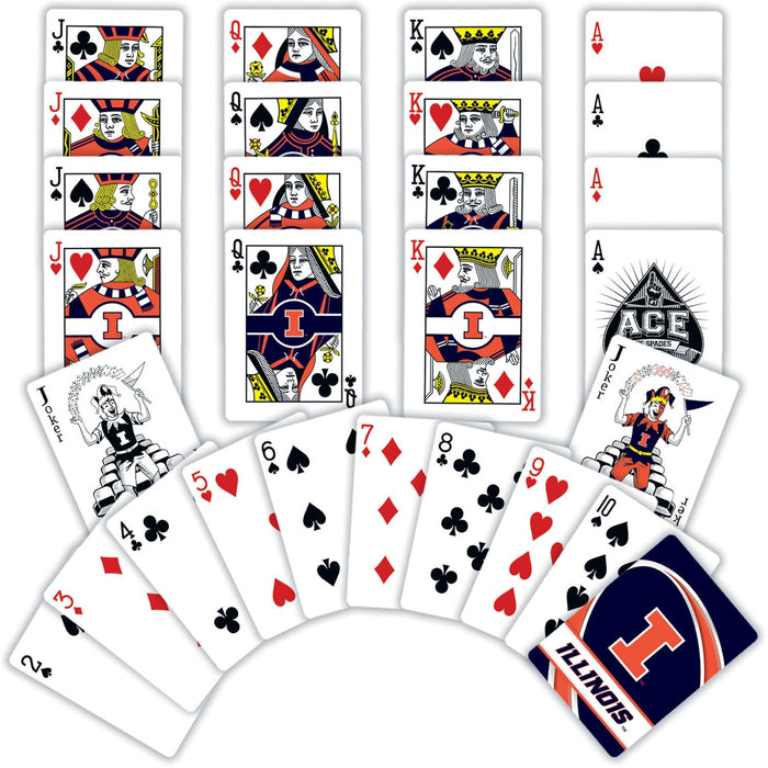 Illinois Fighting Illini Playing Cards - 54 Card Deck - Just $6.99! Shop now at Retro Gaming of Denver