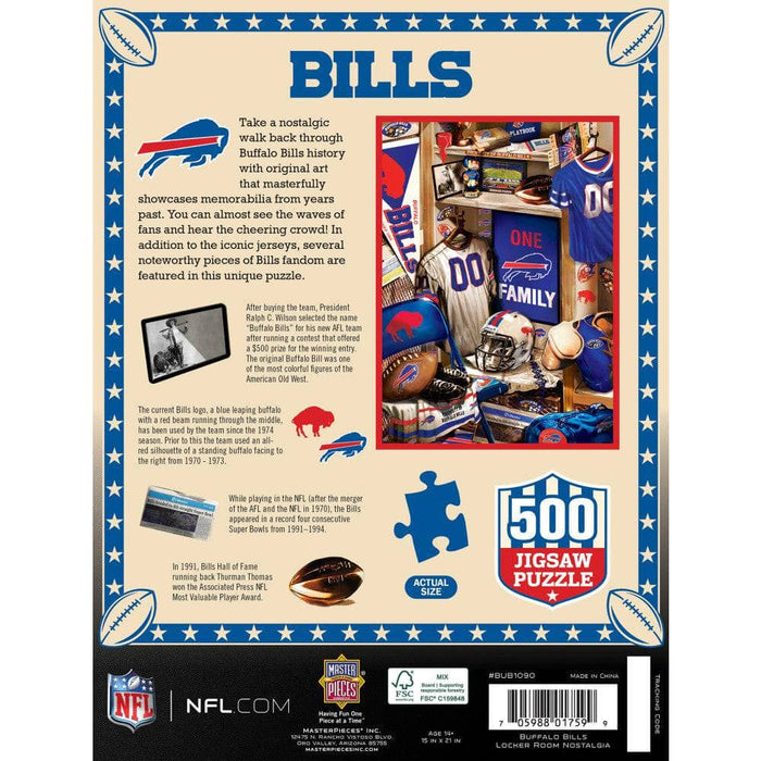 Buffalo Bills - Locker Room 500 Piece Jigsaw Puzzle - for just $16.99! 