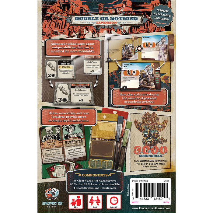 3000 Scoundrels: Double or Nothing Expansion - for just $49.95! 
