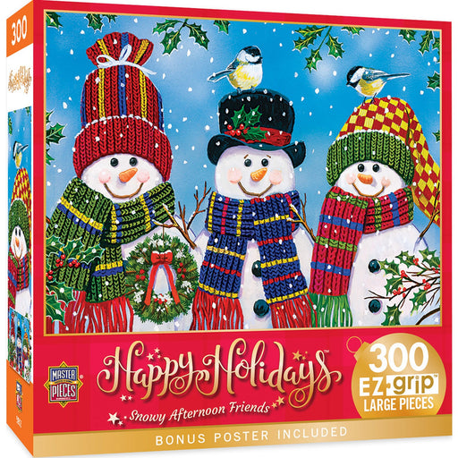 Happy Holidays - Snowy Afternoon Friends 300 Piece EZ Grip Jigsaw Puzzle - Just $14.99! Shop now at Retro Gaming of Denver