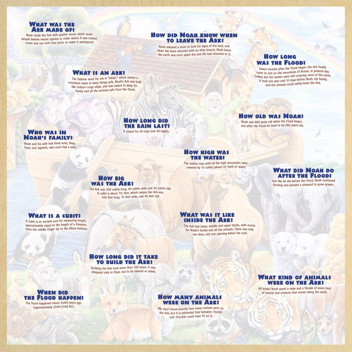 Wood Fun Facts - Noah's Ark 48 Piece Wood Jigsaw Puzzle - for just $14.99! 
