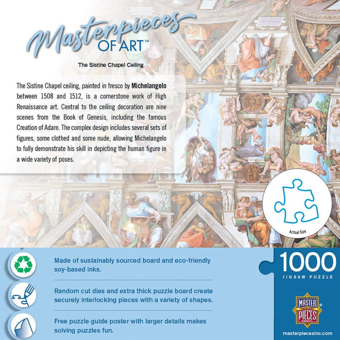 MasterPieces of Art - The Sistine Chapel Ceiling 1000 Piece Jigsaw Puzzle - for just $16.99! 