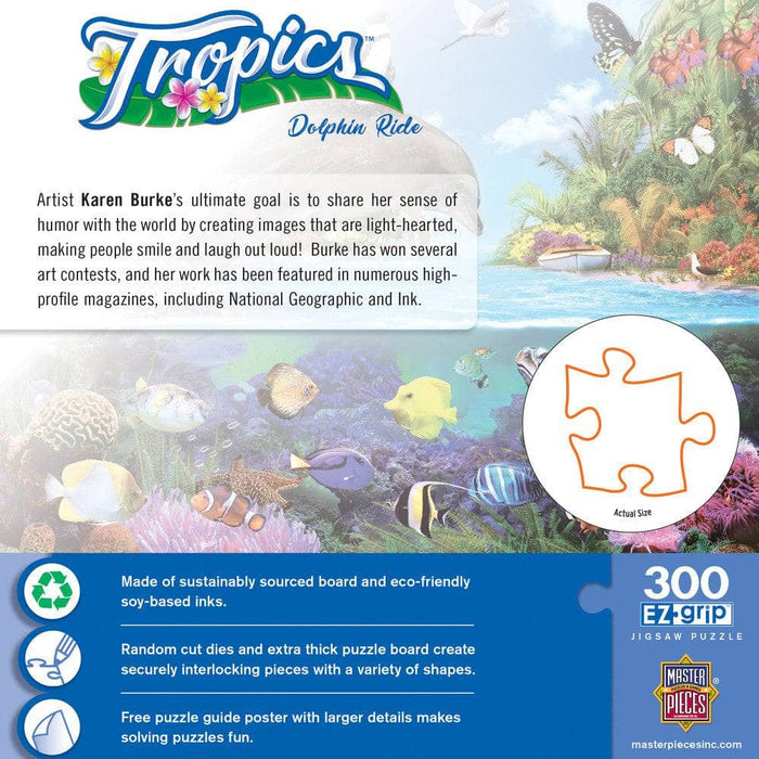 Tropics - Dolphin Ride 300 Piece EZ Grip Jigsaw Puzzle - for just $14.99! 